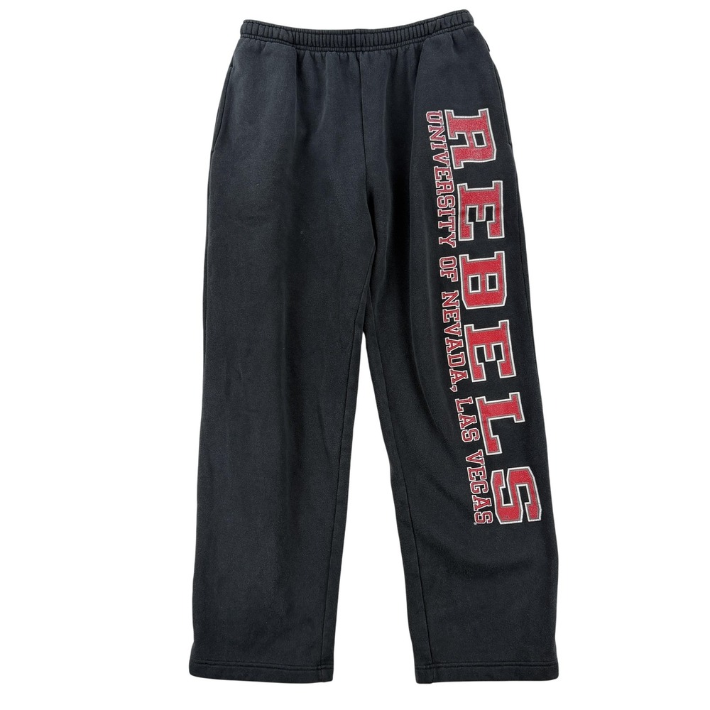 UNLV Rebels Sweatpants Mens Medium Black NCAA Basketball Jansport Fleece Graphic